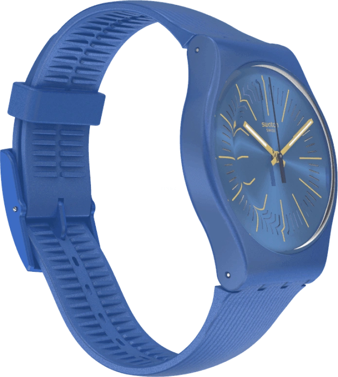 Swatch,Originals 41mm,41mm,Plastic,Blue,SUON143