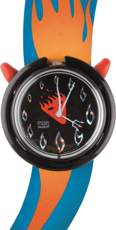 Swatch,Other 40mm,40mm,Plastic,Black,Quartz,Sapphire,Round,PMB103