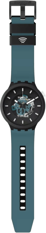 Swatch,THE BOLD 47mm,47mm,Bioceramic,Black,Quartz,Bio-sourced,Glass,Round,SB03B111,SB03B111-6000