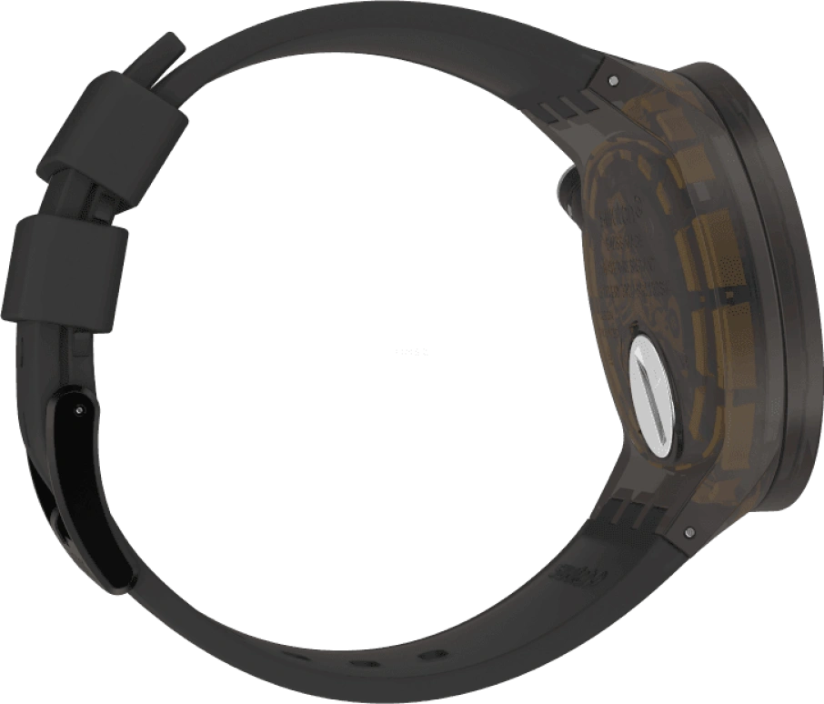 Swatch,THE BOLD 47mm,47mm,Plastic,Coffee,Brown,SO27B112