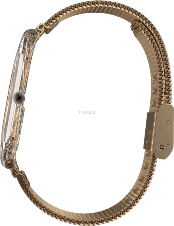 Swatch,SKIN 36.80mm,36.80mm,Plastic,Rose Gold,Quartz,Tonneau,Transparent,SVOK107M