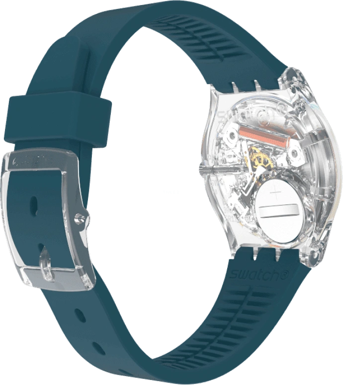 Swatch,Originals 34x39.20mm,34x39.20mm,Plastic,Coffee,Cyan,GE721