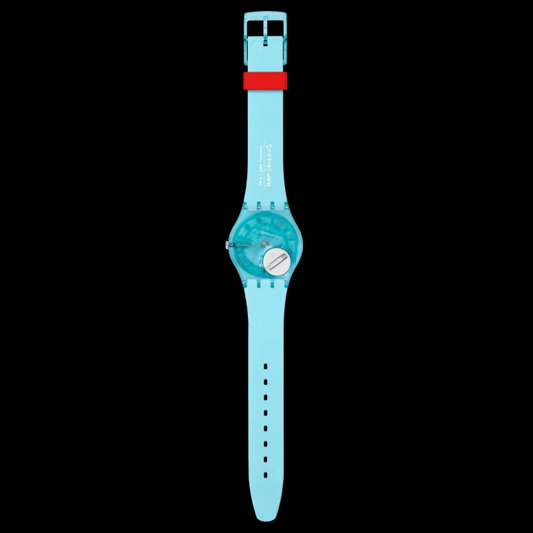 Swatch,Originals 34mm,34mm,Bio-sourced,Blue,Quartz,Round,SO28Z115