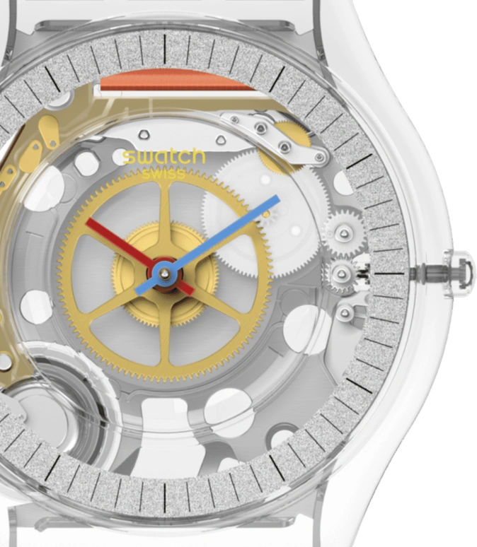 Swatch,CLEAR 34mm,34mm,Bioceramic,SS08K109
