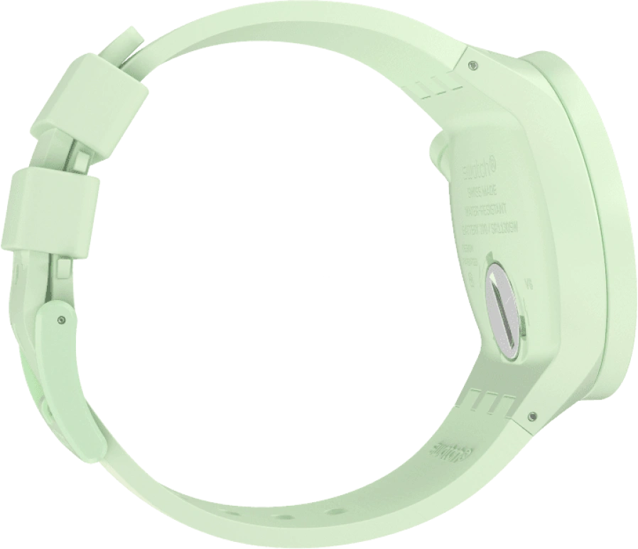 Swatch,THE BOLD 47mm,47mm,Bioceramic,Ceramic,Green,Quartz,Sapphire,Crystal Glass,Round,SB03G100
