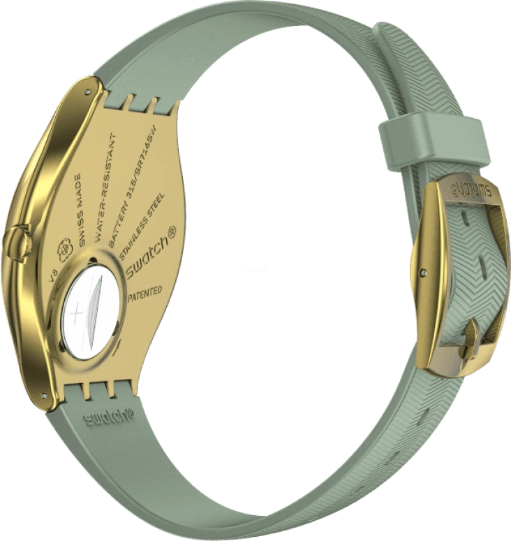 Swatch,SKIN 38mm,38mm,Gold,Closed,SYXG113