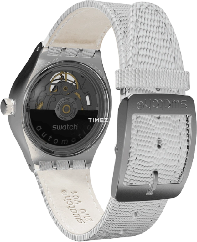Swatch,Other 37.40mm,37.40mm,Stainless Steel,Skeleton,Automatic,Sapphire,Crystal Glass,Round,YAS112C