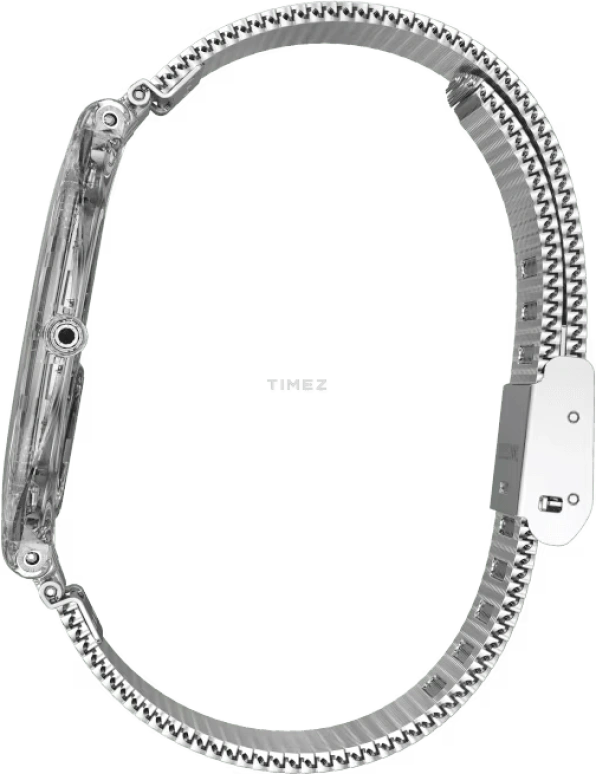 Swatch,SKIN 36.80mm,36.80mm,Plastic,Grey,Quartz,Tonneau,Transparent,SVOK105M
