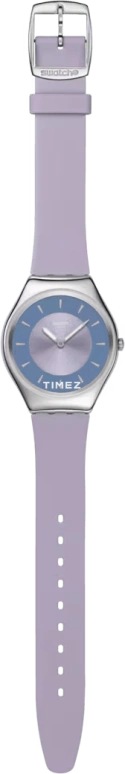 Swatch,SKIN 38mm,38mm,Stainless Steel,Coffee,Cream,Quartz,Round,Silver,SYXS158