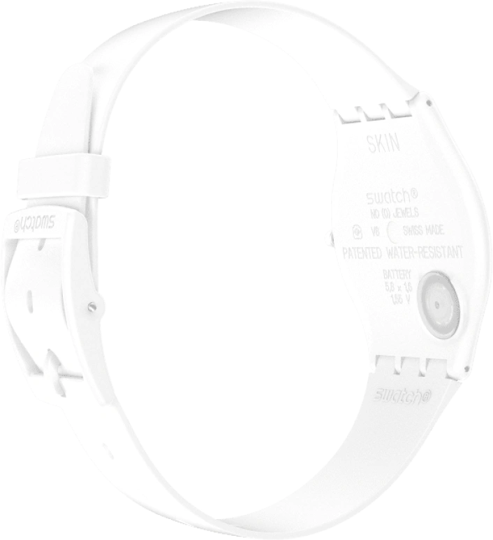 Swatch,SKIN 34mm,34mm,Ceramic,White,Quartz,SS09W100
