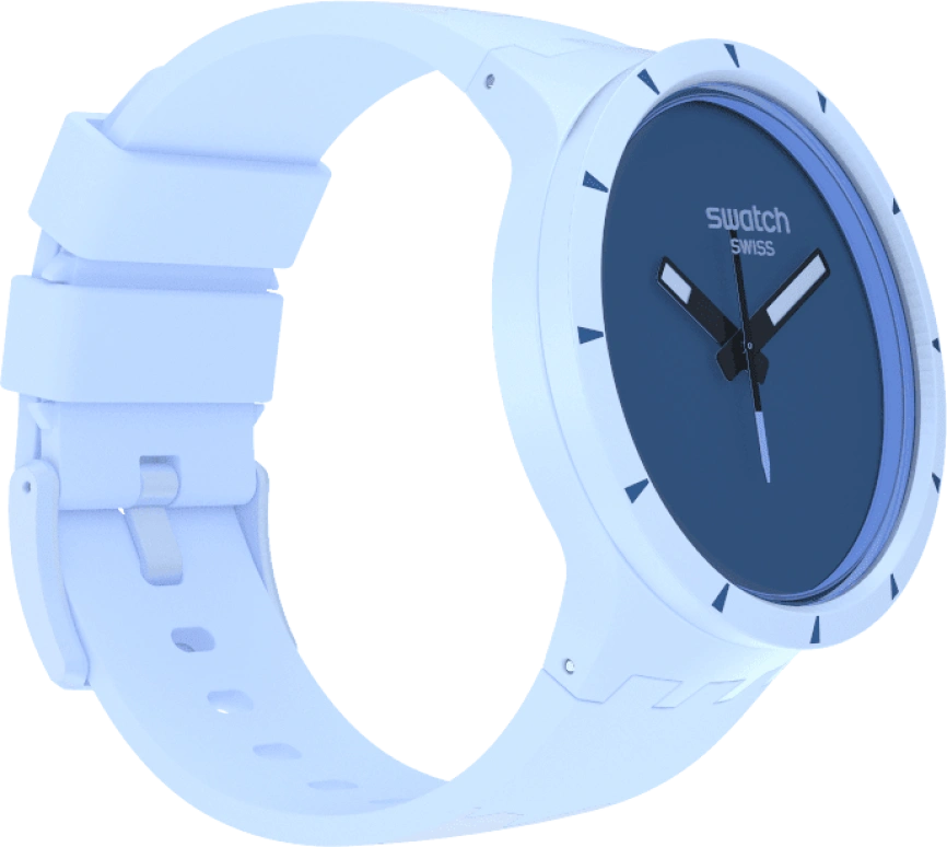Swatch,THE BOLD 47mm,47mm,Bioceramic,Ceramic,Blue,Sapphire,Crystal Glass,SB03N102