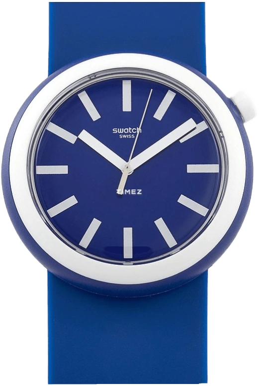 Swatch,Originals 45mm,45mm,Plastic,Blue,Quartz,Round,PNN103
