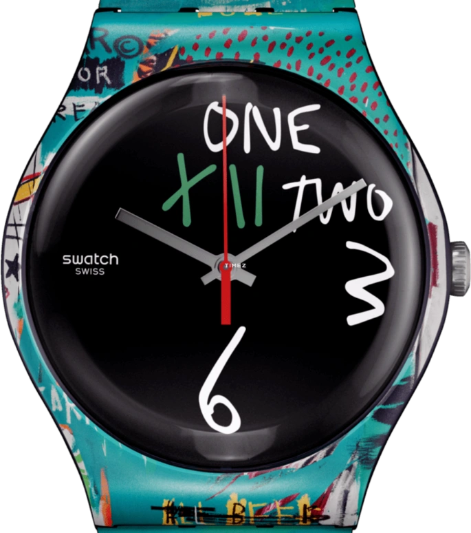 Swatch,Originals 41mm,41mm,Plastic,Black,Quartz,Round,Green,SUOZ356