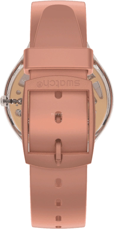 Swatch,SKIN 36.80mm,36.80mm,Plastic,Pink,SVOK108