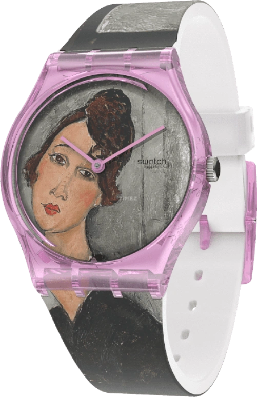 Swatch,Originals 34mm,34mm,Plastic,Multi-Color,Quartz,Sapphire,Crystal Glass,Round,GZ356