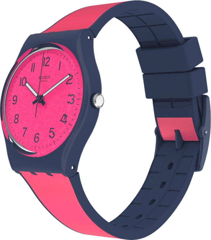 Swatch,Originals 34mm,34mm,Plastic,Pink,GN264