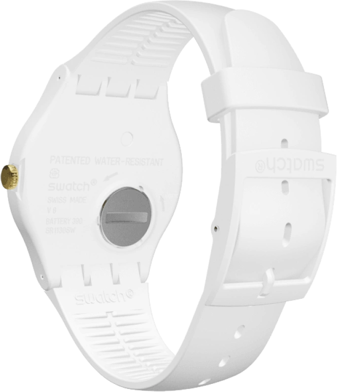 Swatch,Originals 41mm,41mm,Plastic,Yellow,SUOZ148