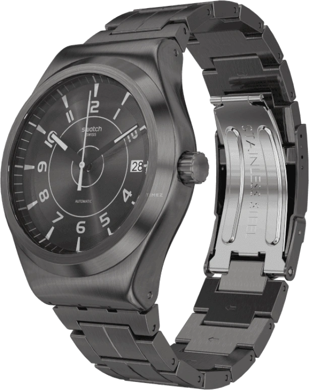 Swatch,IRONY 42mm,42mm,Stainless Steel,Open,YIM400G