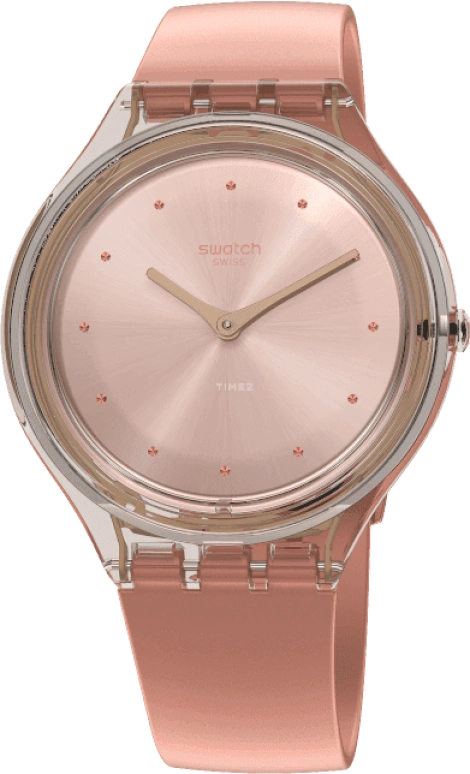 Swatch,SKIN 36.80mm,36.80mm,Plastic,Pink,SVOK108