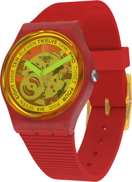 Swatch,Originals 34mm,34mm,Plastic,Open,GR185