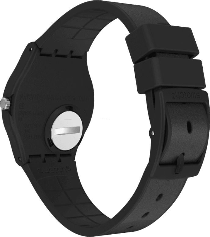 Swatch,Originals 34mm,34mm,Plastic,Black,GB326