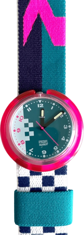 Swatch,Other 40mm,40mm,Plastic,Green,White,Quartz,Sapphire,Round,PWK130