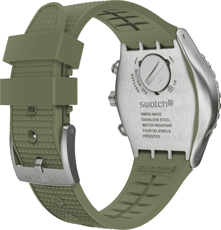 Swatch,IRONY 43mm,43mm,Stainless Steel,Green,YVS488