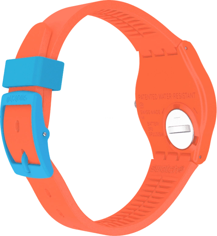 Swatch,Originals 34mm,34mm,Plastic,Blue,GO121