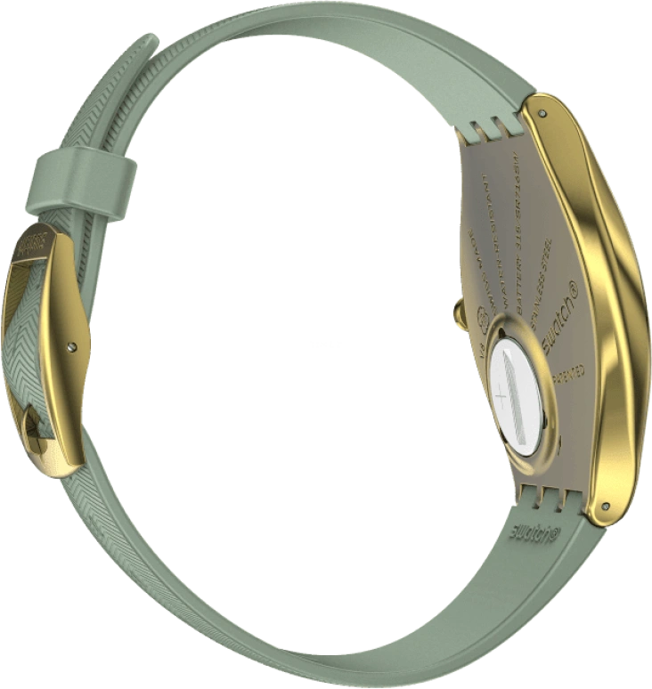 Swatch,SKIN 38mm,38mm,Gold,Closed,SYXG113