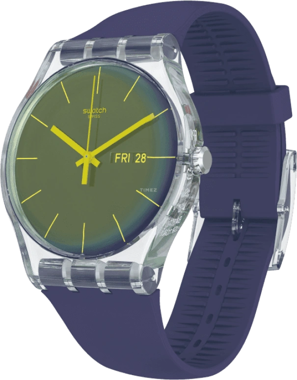 Swatch,Originals 41mm,41mm,Plastic,Purple,SUOK712