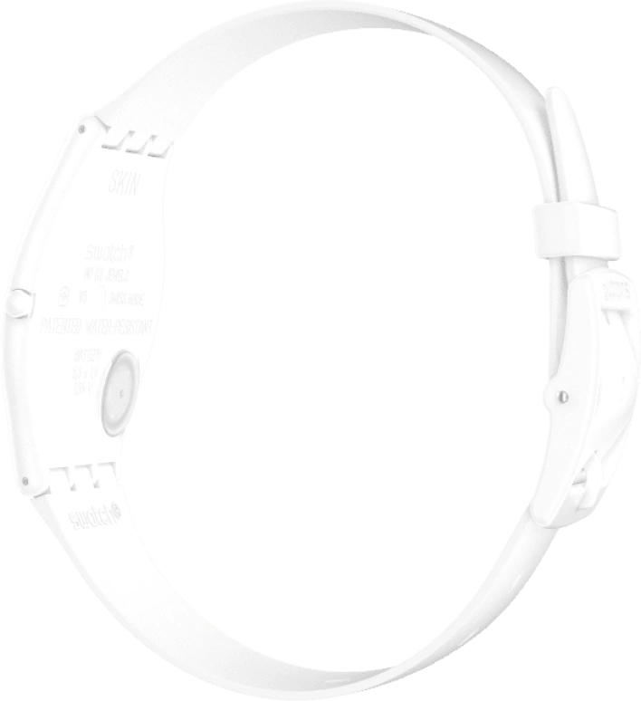Swatch,SKIN 34mm,34mm,Ceramic,White,Quartz,SS09W100