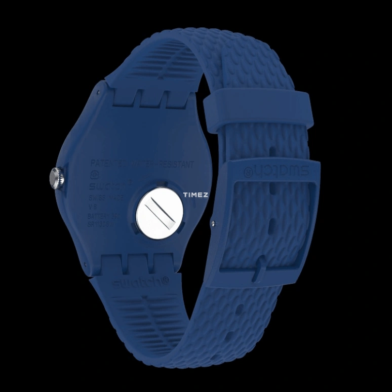 Swatch,Other 41mm,41mm,Bio-sourced,Blue,Quartz,Date,Day,SO29N701