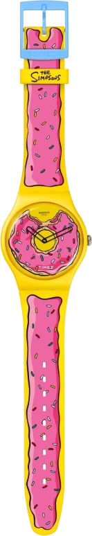 Swatch,Other 41mm,41mm,Bio-sourced,Pink,Yellow,Quartz,Round,Yellow,SO29Z129,SO29Z129-5300