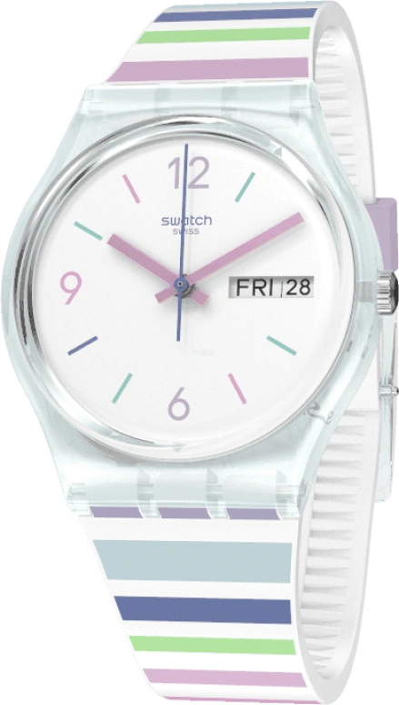 Swatch,Originals 34mm,34mm,Plastic,White,Open,GL702