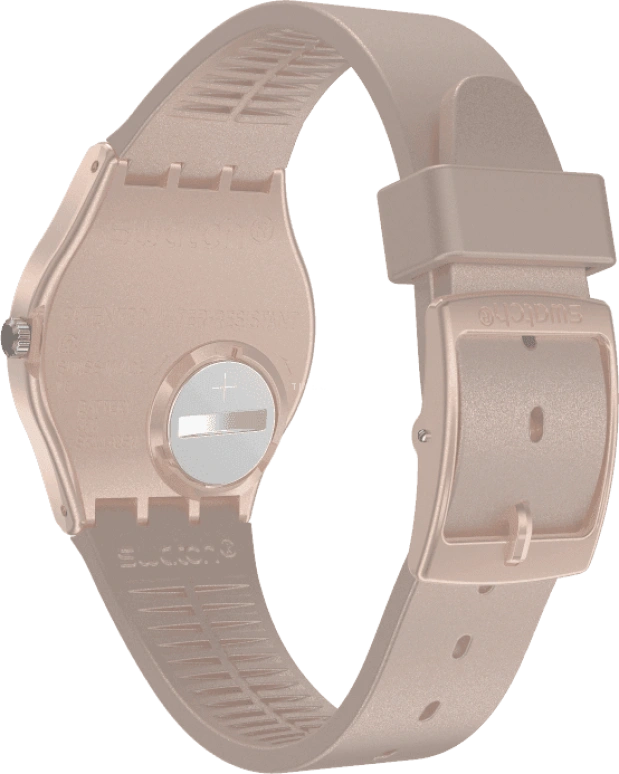 Swatch,Originals 34mm,34mm,Plastic,Pink,Sapphire,Crystal Glass,GP403
