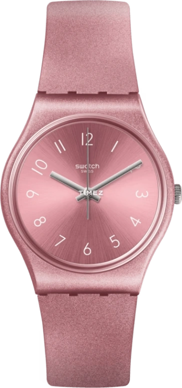 Swatch,Originals 34mm,34mm,Plastic,Pink Red,Quartz,Tonneau,GP161