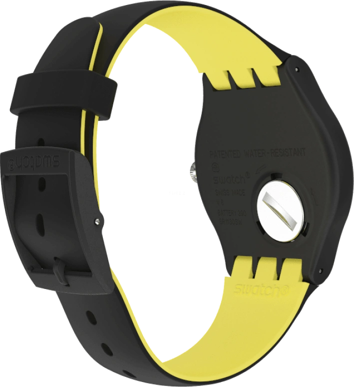 Swatch,Originals 41mm,41mm,Black,Sapphire,Crystal Glass,Open,SUOB184