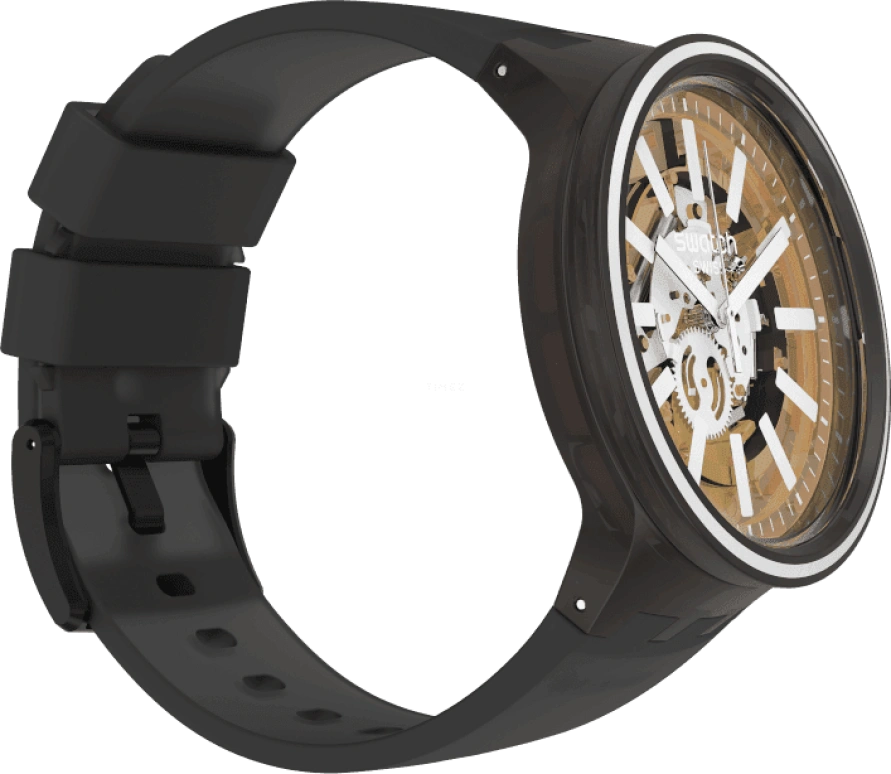 Swatch,THE BOLD 47mm,47mm,Plastic,Yellow,SO27B114