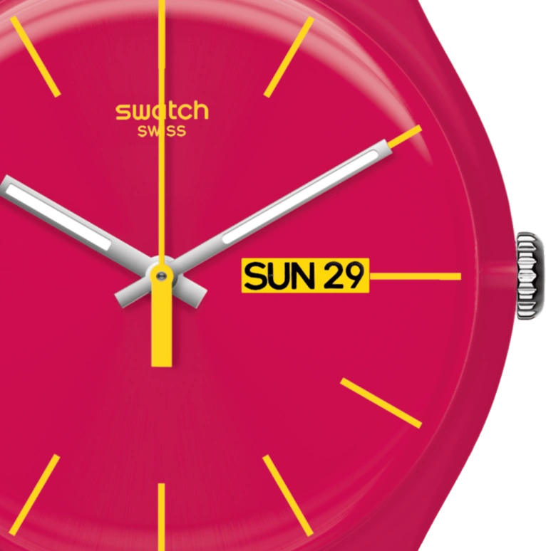 Swatch,CLASSIC ,Plastic,Red,SUOR704