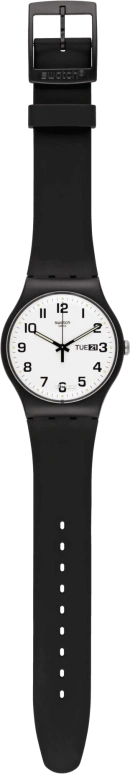 Swatch,Originals 41mm,41mm,Bio-sourced,White,Quartz,Date,Day,SO29B703