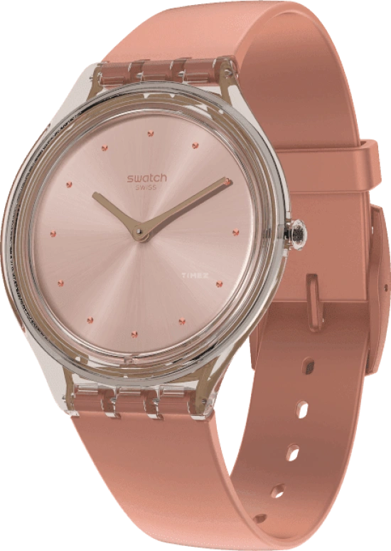 Swatch,SKIN 36.80mm,36.80mm,Plastic,Pink,SVOK108