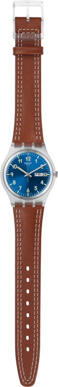 Swatch,Originals 34mm,34mm,Plastic,Blue,GE709