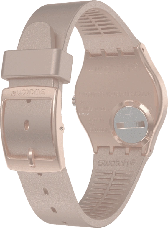 Swatch,Originals 34mm,34mm,Plastic,Pink,Sapphire,Crystal Glass,GP403