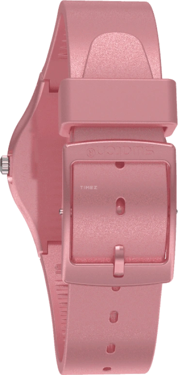 Swatch,Originals 34mm,34mm,Plastic,Pink,Sapphire,Crystal Glass,GP404