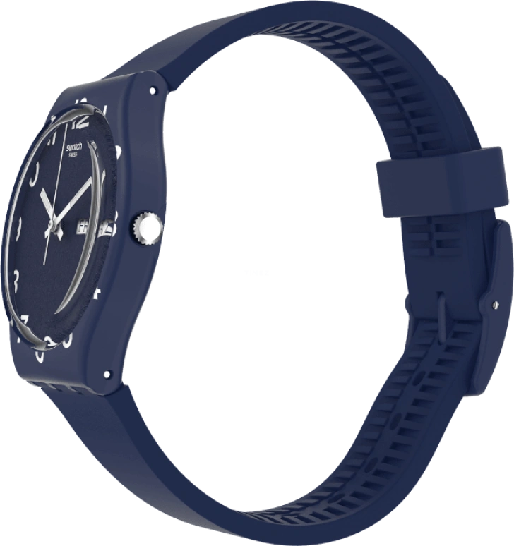 Swatch,Originals 39.20mm,39.20mm,Plastic,Blue,Sapphire,Crystal Glass,Closed,GN726