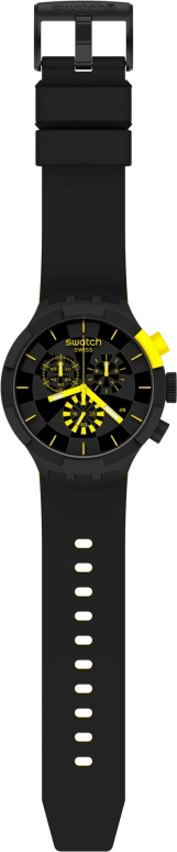 Swatch,THE BOLD 47mm,47mm,Plastic,Black,Sapphire,Crystal Glass,Closed,SB02B403