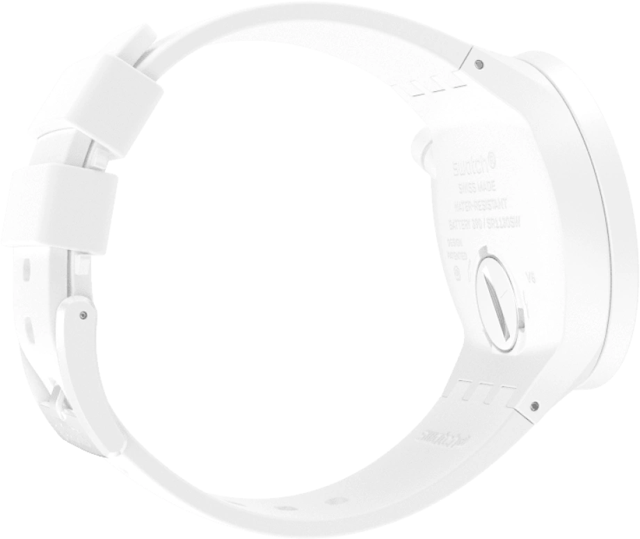 Swatch,THE BOLD 47mm,47mm,Plastic,White,SO27Z106
