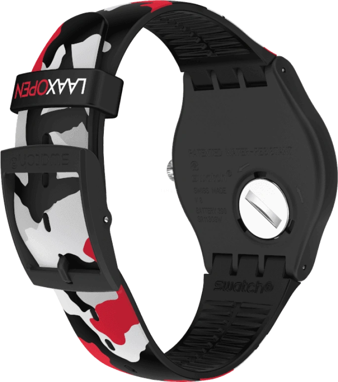 Swatch,Originals 41mm,41mm,Plastic,Black,SUOB714C