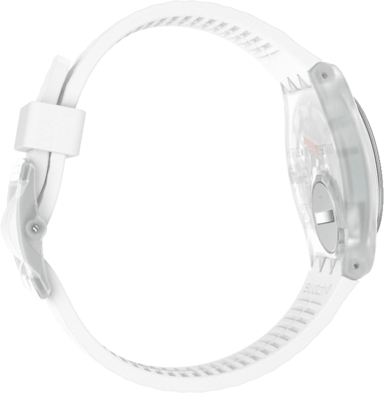 Swatch,Originals 34mm,34mm,Plastic,White,Quartz,Baton,GE286