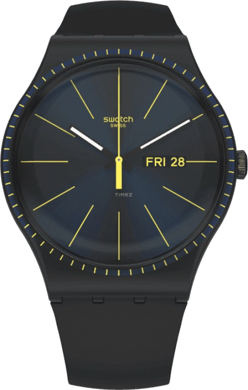 Swatch,Originals 41x47.40mm,41x47.40mm,Plastic,Black,SUOB731